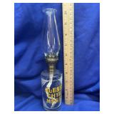 Vintage Bless This Mess miniature Oil Lamp