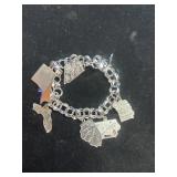 24 gram Sterling Silver Charm Bracelet