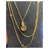 Oldest, NY,  triple-strand necklace featuring