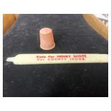 Ed LEHR County treasure advertising symbol and