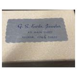 G. S. Earlï¿½s, jeweler. Keokuk, Iowa jewelry box.