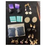 Lot of 13 pair of earrings