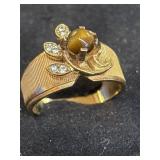 18K HGP (Heavily gold plated) featuring a central