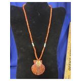 Southwestern-style beaded necklace featuring an