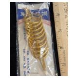Chinese set of gold-colored spiral coil rings or