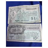 1 Dollar  and a 10 cent Military Payment