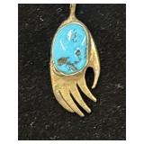 Southwest Native American-style sterling silver