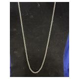silver-tone chain necklace manufactured by the