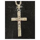 Sterling silver Cross pendant on a chain