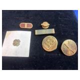 Foreign Wars (VFW) lapel pin from the mid-20th