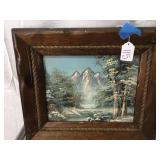 Vintage Signed Oil Painting on Canvas