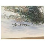 Vintage Framed Seascape signed Backens