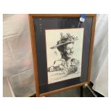 Signed/Numbered Minnie Pearl Sketch