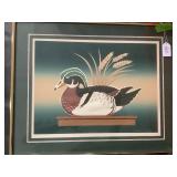Vintage "Wood Duck" Signed John Fields