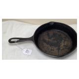 Vtg 3 Notch Lodge Medium Cast Iron Skillet