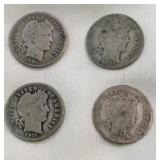 Barber Dimes- 90% Silver