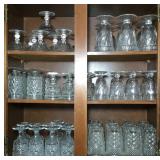 Large Amount of Glasses and Dessert Dishes