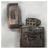 Sterling Silver Zippo Style Lighter-Is Engraved