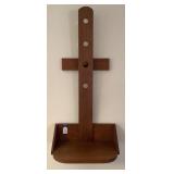 Amazing Shaker Style Wooden Wall Sconce-16x35 In.