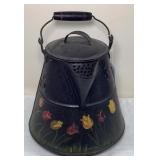 Vt Hand Painted Toleware Kettle
