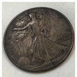1942 Walking Liberty Half Dollar-90% Silver