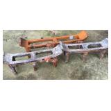 Trio of Metal Fireplace Andirions- Vestal