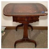 Duncan Phyfe Style Drop Leaf End Table-16x20x26
