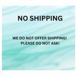 NO SHIPPING