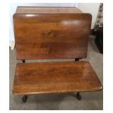 Antique Cast Iron/Wood School Desk