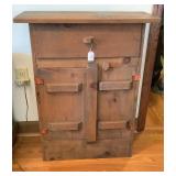 Antique Hand Crafted Side Table-24x11x30 Inches