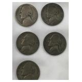 'Silver War Nickels' 1942-1945-35% Silver