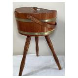 Vtg Sewing Stand/Sewing Supplies