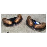 2 Set of Bronze Baby Shoes