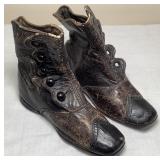 Victorian Era Ziegler Brothers Leather Baby Shoes