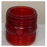 Vtg Dietz No Traffic Guard Red Glass Lantern Globe