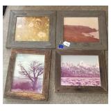 Vintage Pictures with Barnwood Frames