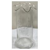 Large Princess House Etched Glass Vase-12 Inches