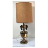 Vtg Metal Eagle Table Lamp