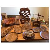 Vtg Wooden Decor/Wine Rack