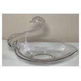 Vtg Duncan Miller Swan Large Candy Dish