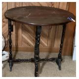 Antique English Oak Gate Leg Accent Table