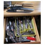 Contents of Drawer-Flatware/Knives/Etc