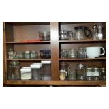 Contens of Cabinet-Jars/Canisters/S/P Shakers