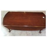 Queen Anne Style Drop Leaf Coffee Table-48x23 Inch