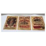 Trio of Vtg Paper Jack Daniels Ads