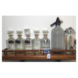 Contents of Shelf-Decanters/Shakers/Etc