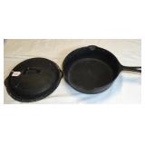 Vtg Griswold Cast Iron Skillet and Lid