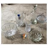 Misc Glassware/Decanter/Candy Dish