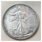 1937 Walking Liberty Half Dollar-90% Silver
