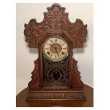 Atq E. Ingraham Mantle Clock-Has Keys-Seneca
